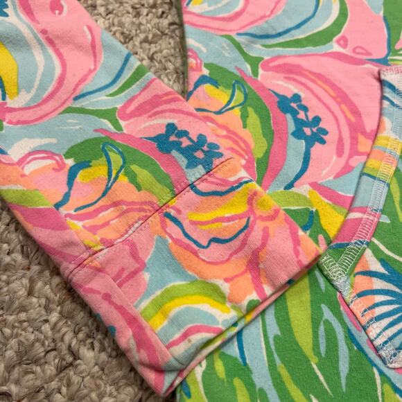 Lilly Pulitzer Floral Skipper Half Zip Pullover Sweatshirt XS Preppy Resortwear - Picture 7 of 8